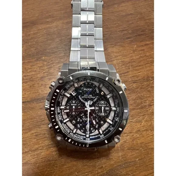 Men's Bulova Precisionist Chronograph Watch with Black Dial (Model: 98B316) - Picture 3 of 5